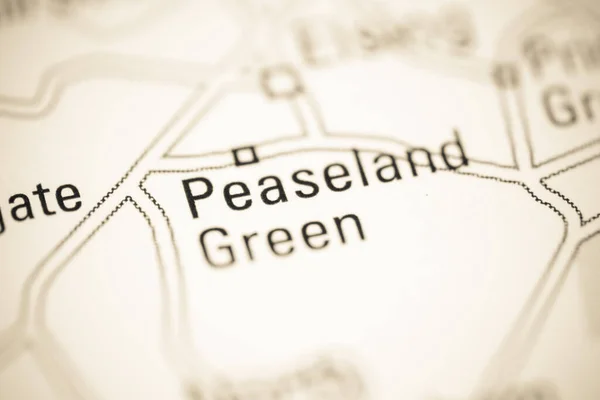 イギリスの地理地図上のピースランド グリーン — ストック写真
