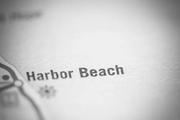 Harbor Beach Michigan Eeuu Mapa Geográfico —  Fotos de Stock