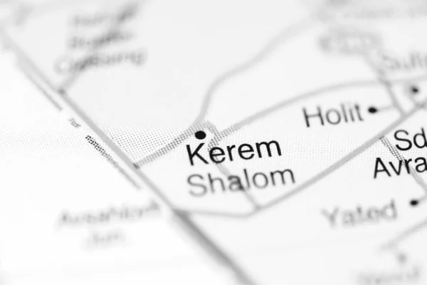 Kerem Shalom Mapa Geográfico Israel — Foto de Stock