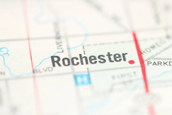 Rochester Michigan Usa Mapě Geografie — Stock fotografie