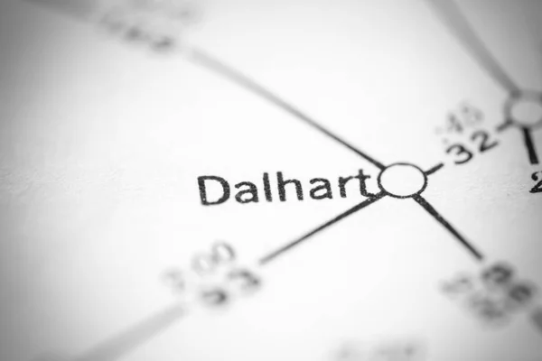 Dalhart Amerikai Egyesült Államok Egy Földrajzi Térképen — Stock Fotó