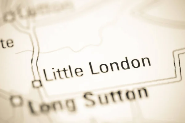 Little London Auf Einer Geografischen Landkarte Von Großbritannien — Stockfoto