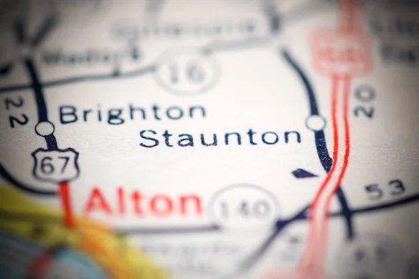 スタントン イリノイ州 地理地図上のアメリカ — ストック写真
