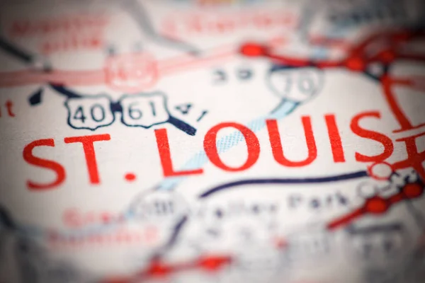 Louis Missouri Usa Mapě Geografie — Stock fotografie