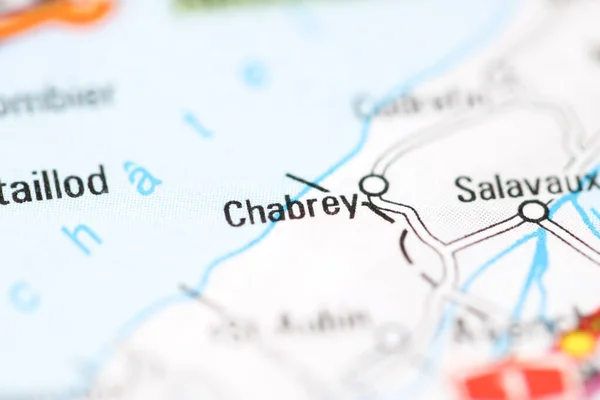 Chabrey Una Mappa Geografica Della Svizzera — Foto Stock