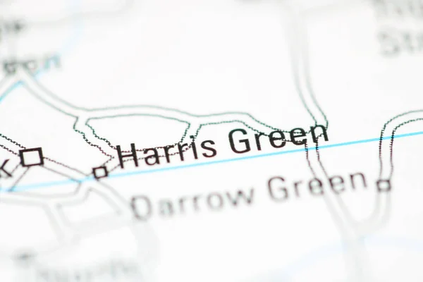 Harris Green Una Mappa Geografica Del Regno Unito — Foto Stock