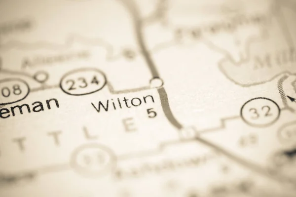 Wilton Arkansas Eua Sobre Mapa Geografia — Fotografia de Stock