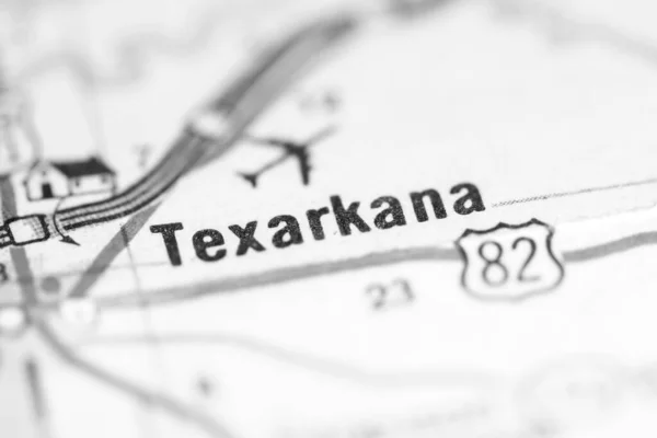 Texarkana Arkansas Abd Coğrafya Haritasında — Stok fotoğraf