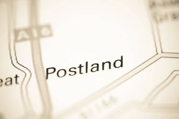 Postland Mapa Geográfico Reino Unido — Fotografia de Stock