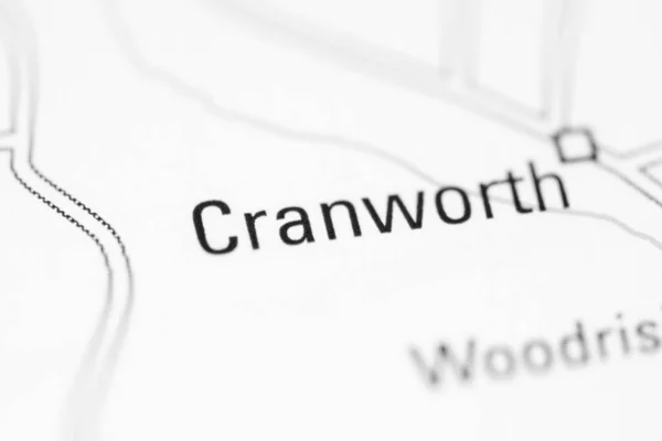Cranworth Mapa Geográfico Reino Unido — Fotografia de Stock