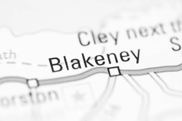 Blakeney Mapa Geográfico Reino Unido — Fotografia de Stock