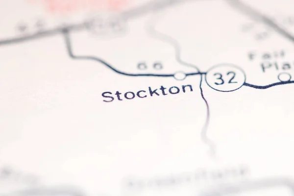 Stockton Missouri Usa Mapě Geografie — Stock fotografie