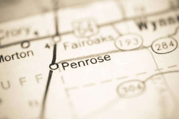 ペンローズだ アーカンソーだ 地理地図上のアメリカ — ストック写真