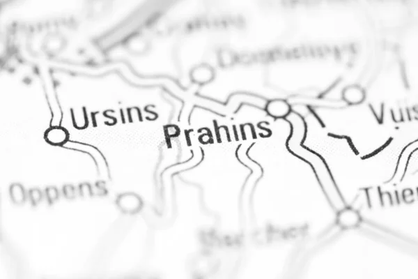Prahins Una Mappa Geografica Della Svizzera — Foto Stock
