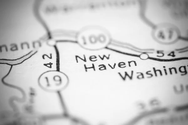 New Haven Missouri Eua Sobre Mapa Geografia — Fotografia de Stock