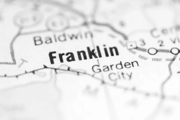 Franklin Luisiana Eeuu Mapa Geográfico —  Fotos de Stock