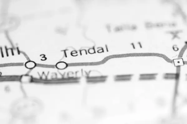 テンダル ルイジアナ州 地理地図上のアメリカ — ストック写真