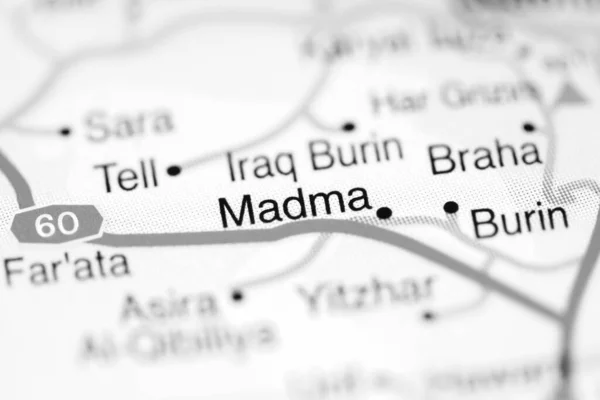 Madma on a geographical map of Israel