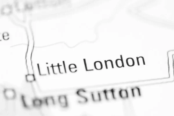 Little London Auf Einer Geografischen Landkarte Von Großbritannien — Stockfoto