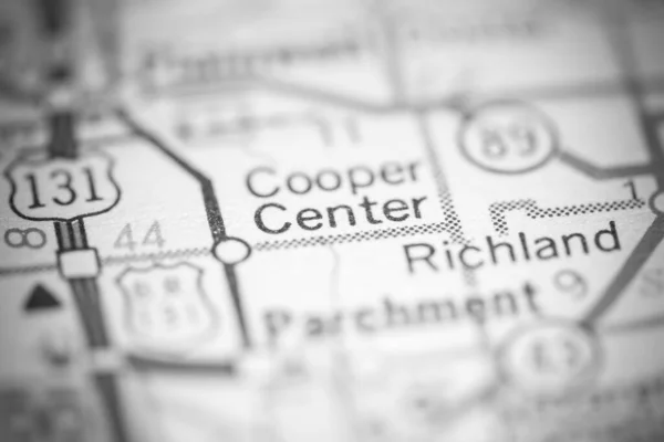 Centro Cooper Michigan Eeuu Mapa Geográfico —  Fotos de Stock