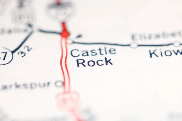 Castle Rock Colorado Usa Geography Map — Stock Photo, Image