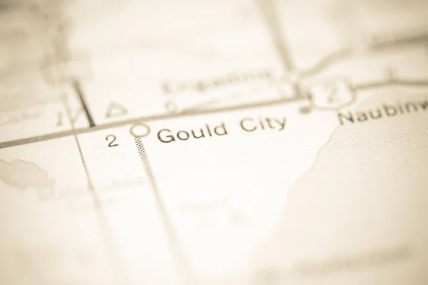 Місто Гулд Мічиган Сша Географічній Карті — стокове фото