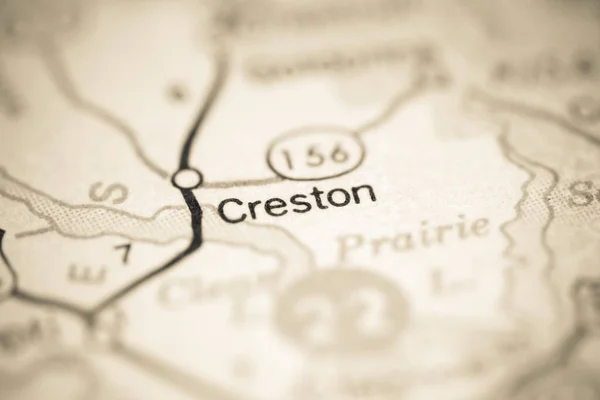 Creston Louisiana Eua Sobre Mapa Geografia — Fotografia de Stock