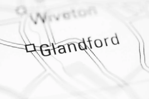 イギリスの地理地図上のグランドフォード — ストック写真