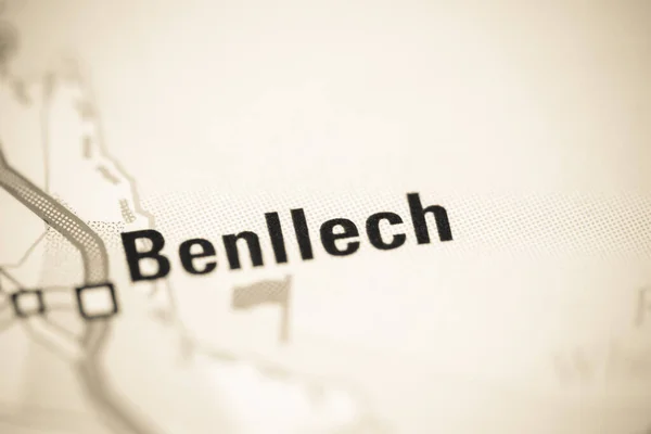Benllech Γεωγραφικό Χάρτη Του Ηνωμένου Βασιλείου — Φωτογραφία Αρχείου