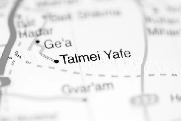 Talmei Yafe Mapa Geográfico Israel — Foto de Stock