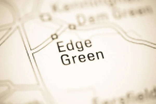 Edge Green Mapa Geográfico Reino Unido — Fotografia de Stock