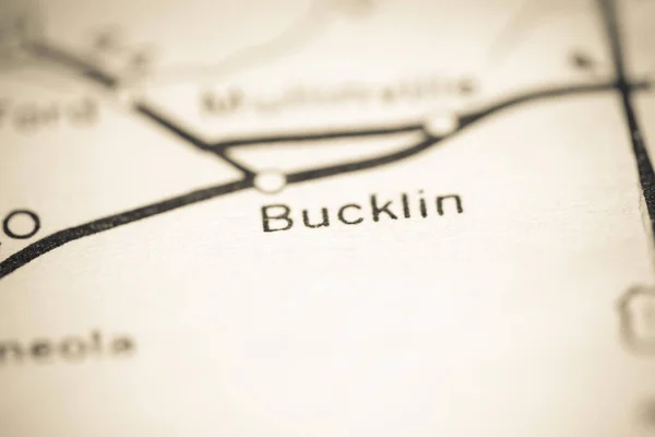 Bucklin Kansas Stati Uniti Una Mappa Geografica — Foto Stock