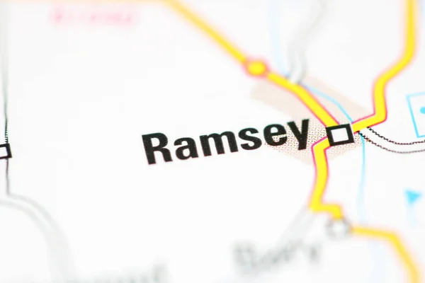 Ramsey Auf Einer Geografischen Landkarte Von Großbritannien — Stockfoto