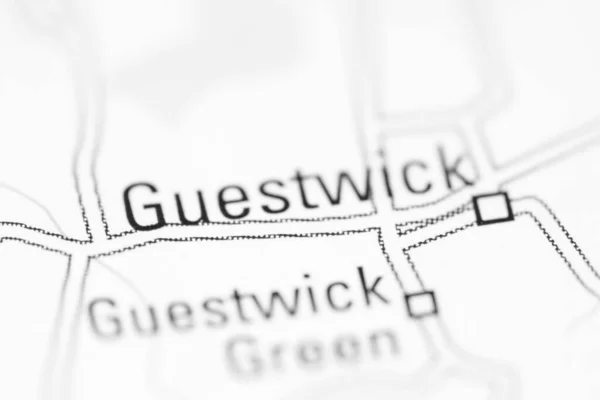 Guestwick Географічній Карті Великої Британії — стокове фото
