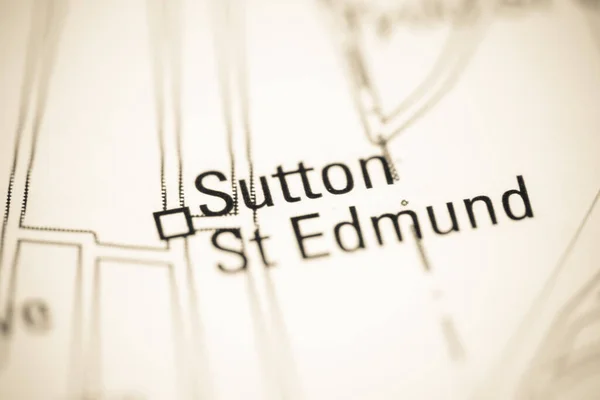 Sutton Edmund Geography — 스톡 사진