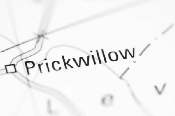 Prickwillow Географічній Карті Великої Британії — стокове фото