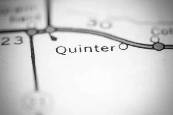 Quinter Kansas Eeuu Mapa Geográfico —  Fotos de Stock