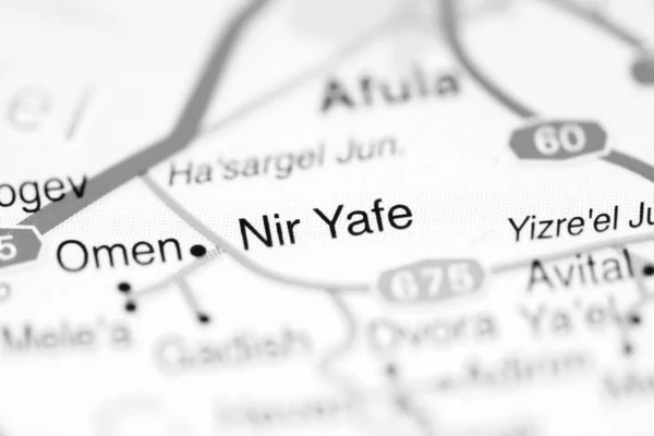 Nir Yafe Mapa Geográfico Israel — Foto de Stock