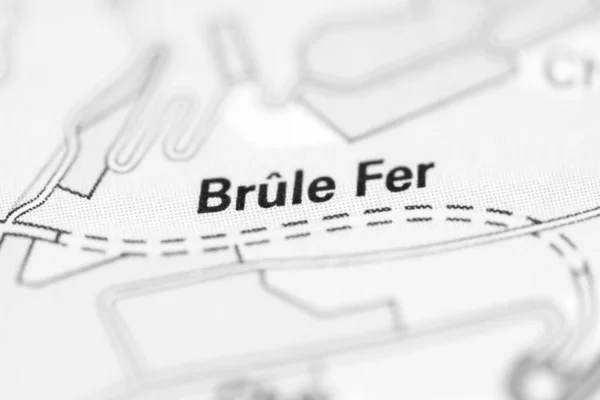 Brule Fer Geographical Map Switzerland — Stock Photo, Image