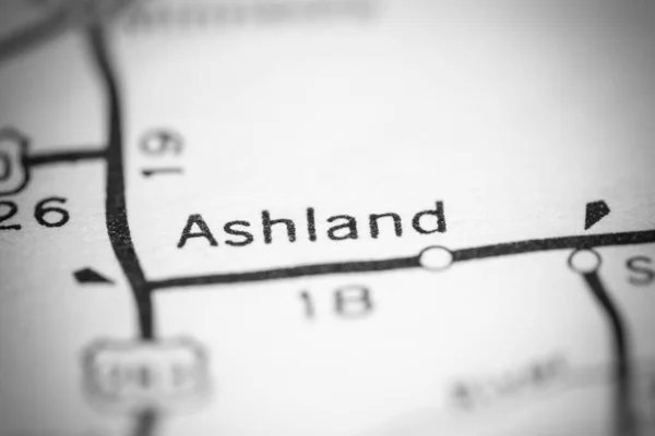 Ashland Kansas Eua Sobre Mapa Geografia — Fotografia de Stock
