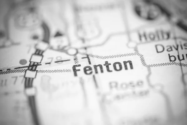 Fentone Michigan Usa Mapě Geografie — Stock fotografie