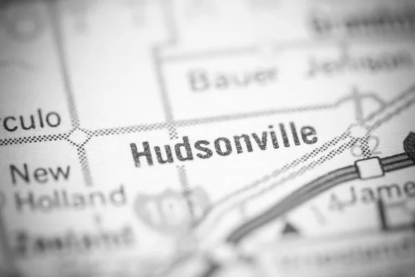 Hudsonville Michigan Stati Uniti Una Mappa Geografica — Foto Stock