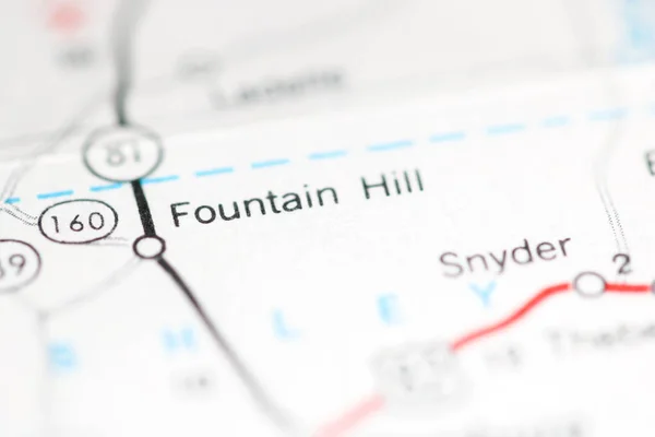 Fountain Hill Arkansas Usa Geography Map — Stock Photo, Image