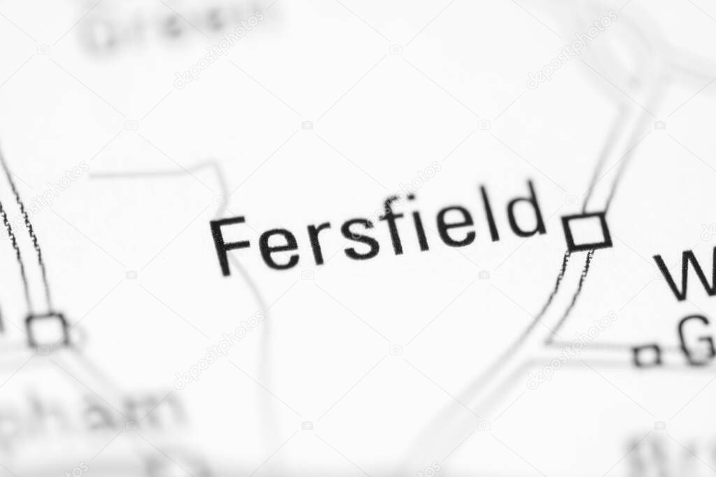 Fersfield on a geographical map of UK