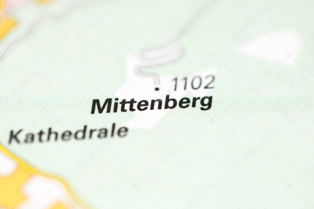 Mittenberg on a geographical map of Switzerland