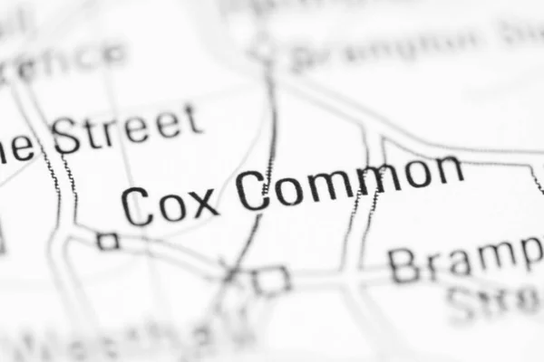 イギリスの地理地図上のコックス共通 — ストック写真