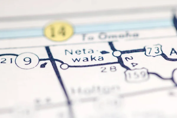 Netawaka Kansas Usa Geography Map — Stock Photo, Image