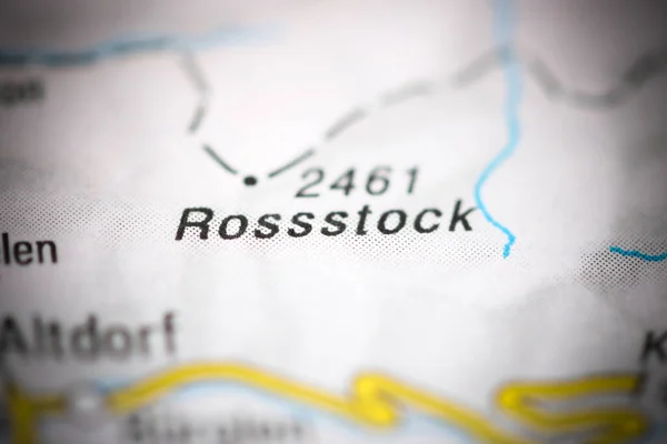 Rossstock Географічній Карті Швейцарії — стокове фото