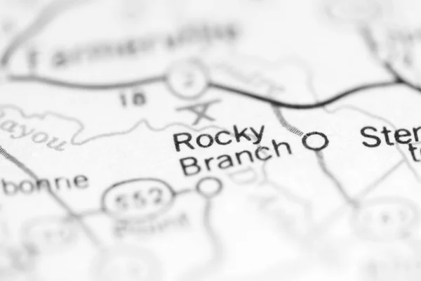 Rocky Branch Louisiana Usa Geography Map — Stock Photo, Image