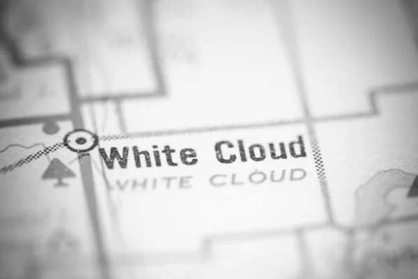 White Cloud Michigan Usa Geography Map — Stock Photo, Image